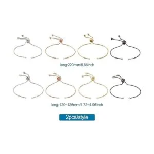 FASHEWELRY 16 pulseras deslizantes ajustables con extremos_6