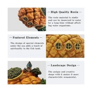Tfwadmx Acuario con forma de piña decoraciones de resina_4