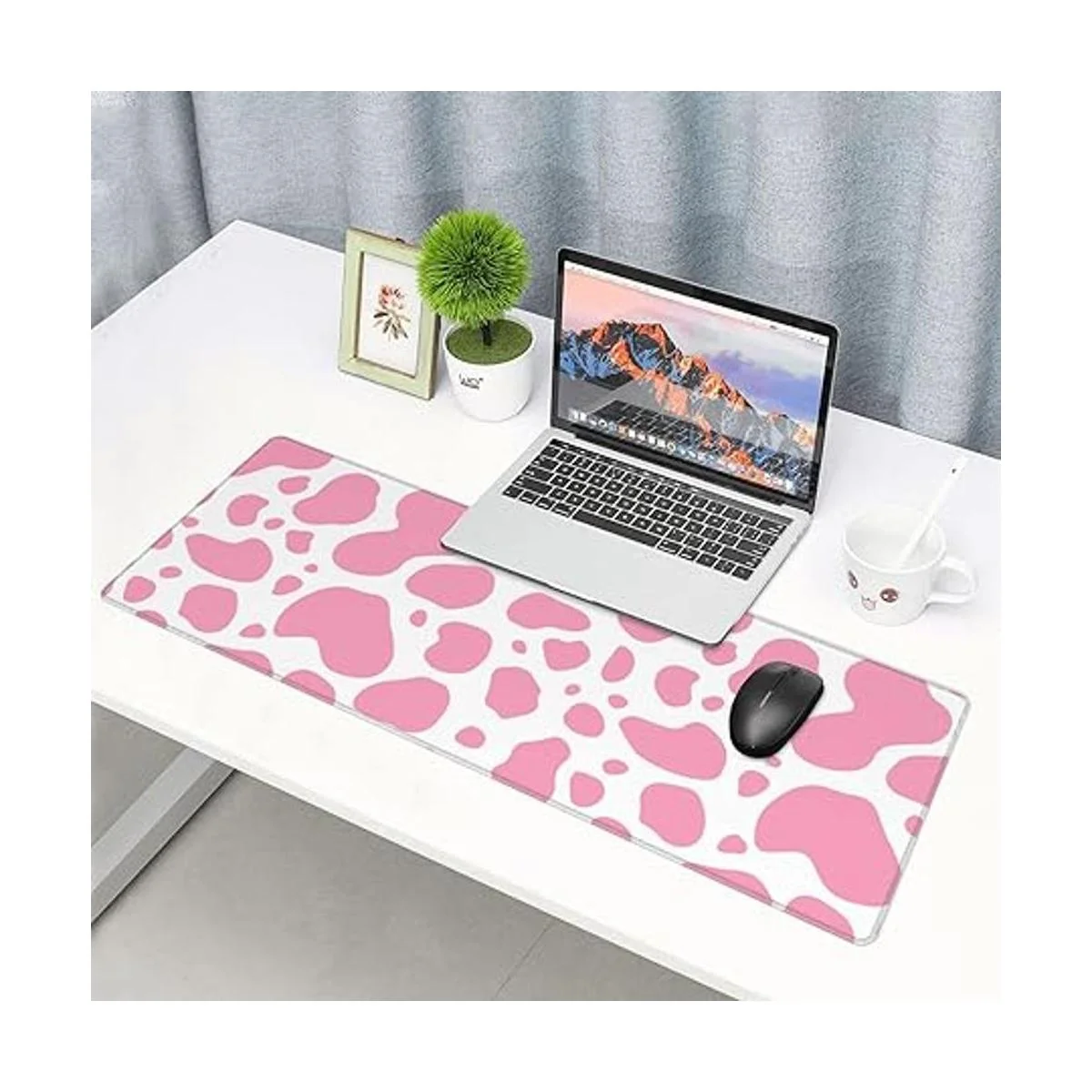 Alfombrilla de mouse para juegos con estampado de vaca_7