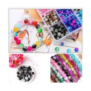 Huisipool 1920 cuentas de vidrio de 8 colores para hacer_4