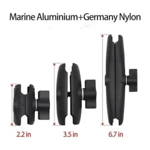 Brazo de doble enchufe de aluminio marino para todos los_2