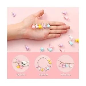 100 abalorios de resina con forma de pato 5 colores_5