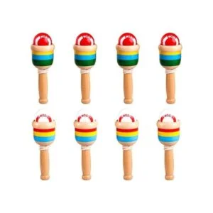 Haconba 8 paquetes de bolas de captura de madera juego de_1