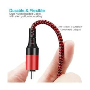 LHJRY Cable de carga múltiple 6 en 1 paquete de 3 cables_3