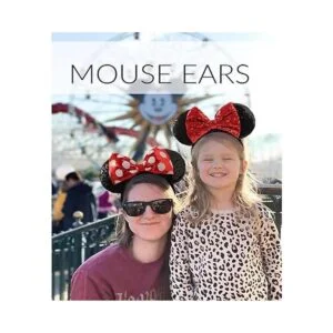 Diademas de lazo con orejas de ratón 2 piezas de diadema_5