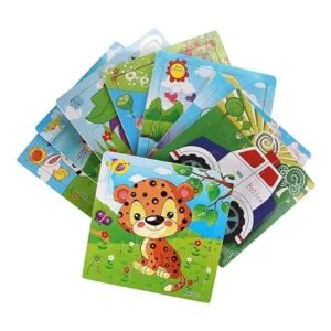 Yopay Paquete de 24 rompecabezas de madera para niños_6