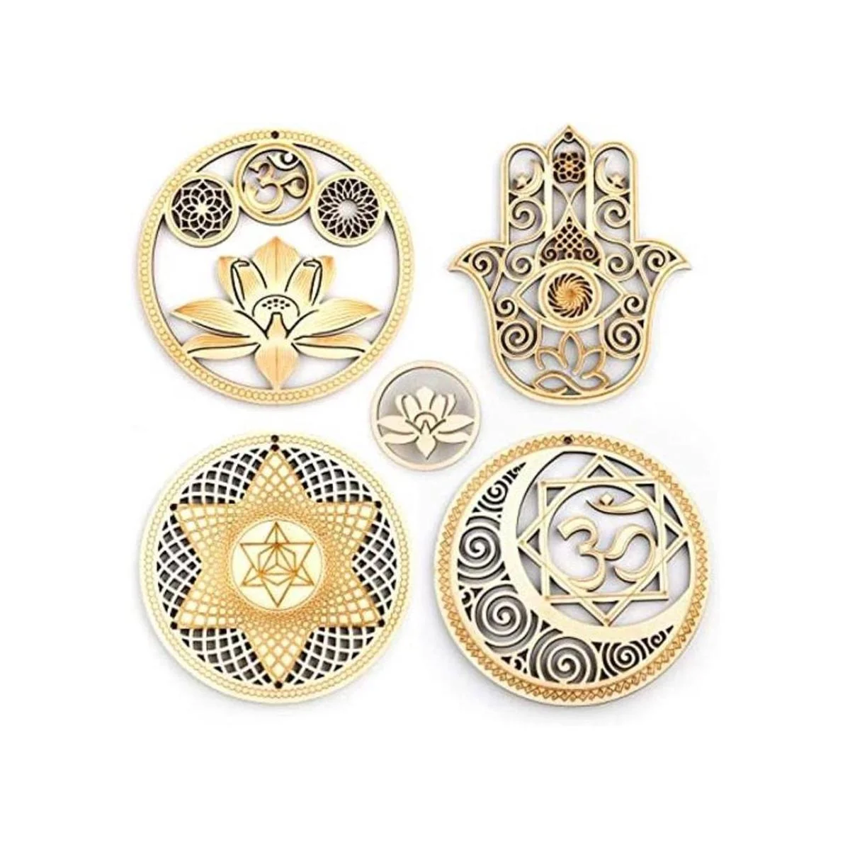 5.31 pulgadas Juego de 4 piezas de Geometría Sagrada_1