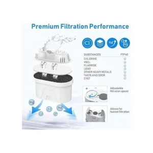 FRIZZLIFE Juego de cartuchos de filtro de agua de repuesto_2