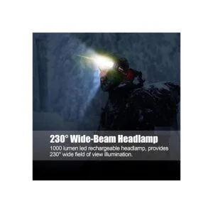 Faro LED recargable de 1000 lúmenes de haz ancho de 230_2