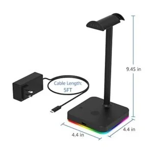 Soporte RGB para auriculares con cargador inalámbrico_7