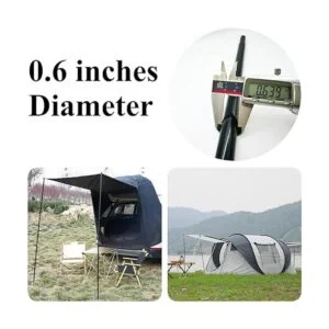 BATDIYOW Postes de tienda de campaña ligeros ajustables_7