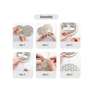 5.31 pulgadas Juego de 4 piezas de Geometría Sagrada_6