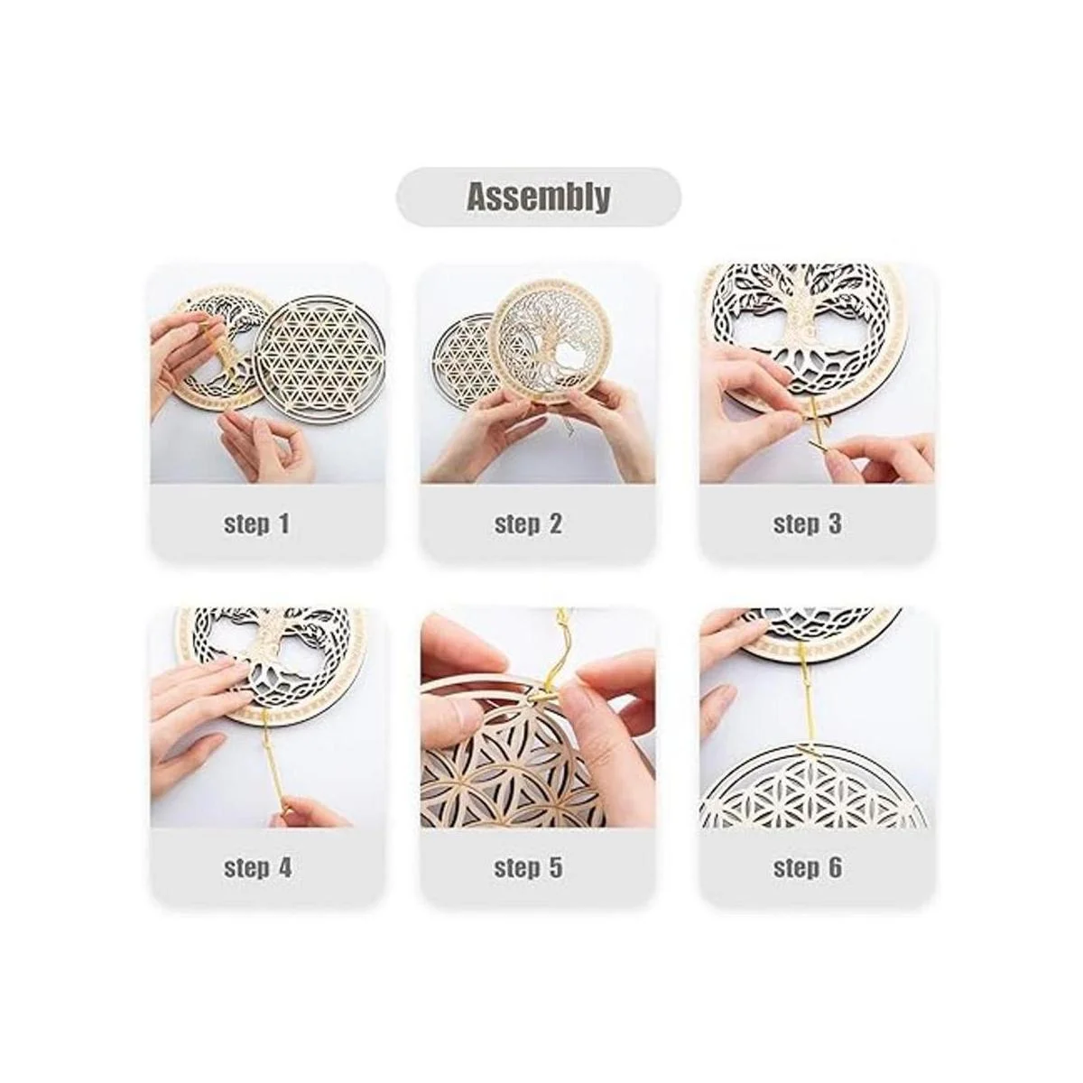 5.31 pulgadas Juego de 4 piezas de Geometría Sagrada_6