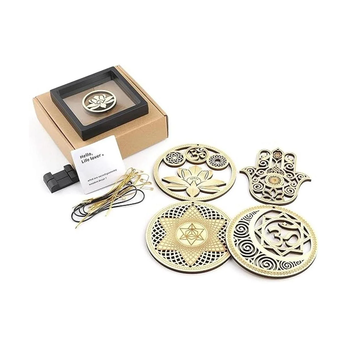 5.31 pulgadas Juego de 4 piezas de Geometría Sagrada_5