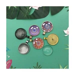 Ximalun Juego de 80 bandejas en blanco con colgante_7