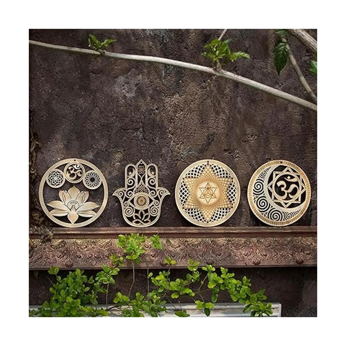 5.31 pulgadas Juego de 4 piezas de Geometría Sagrada_4