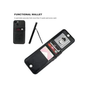 KIHUWEY Funda compatible con iPhone 13 con soporte para_4