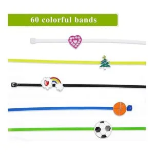 60 bandas de identificación de pollo coloridas aves de_4