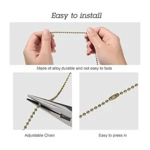 4 cadenas de tira de ventilador de techo bola de prisma_6