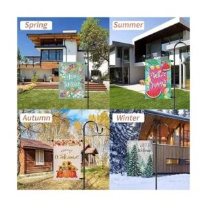 Soporte para bandera de jardín y ganchos de pastor 48_6