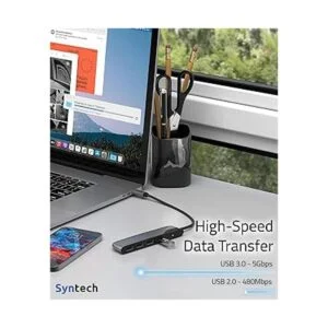 Hub USB C a USB 4 puertos Syntech tipo C a USB 3.0 Hub_6