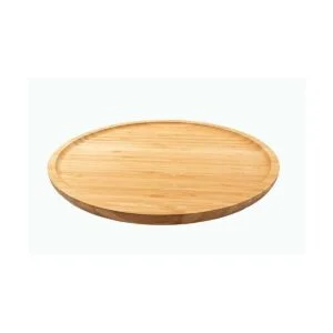 Mateda Tocadiscos Lazy Susan de bambú de 12 pulgadas para_2