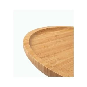 Mateda Tocadiscos Lazy Susan de bambú de 12 pulgadas para_4