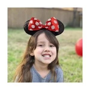 Diademas de lazo con orejas de ratón 2 piezas de diadema_6