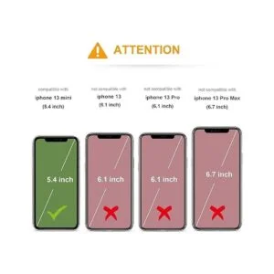 KIHUWEY Funda compatible con iPhone 13 Mini con soporte_2