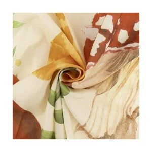 EOBTAIN Cortina de ducha con hongos retro diseño de_4