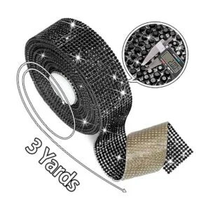 Locacrystal Cinta autoadhesiva de diamantes de imitación_3