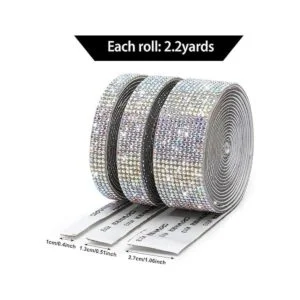 3 rollos de cinta de diamantes de imitación de cristal_2
