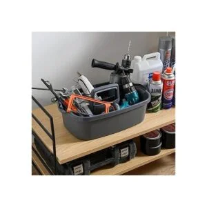 ALINK Bolsa grande de plástico para ducha organizador_3