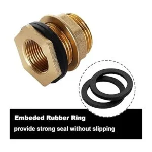 3 piezas de latón sólido conector de tanque de agua para_5