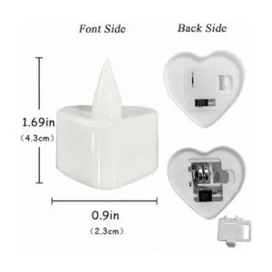 Luces LED de té paquete de 24 velas parpadeantes sin_6