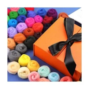 Hilo de lana de fibra de 54 colores hilo de lana de_6