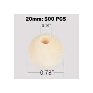 500 cuentas de madera de 0.787 in cuentas sueltas de_2