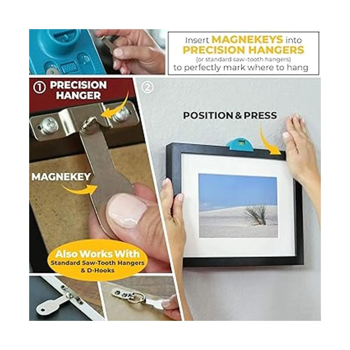 Juego de 2 llaves magnéticas de repuesto para Go Hang It_4