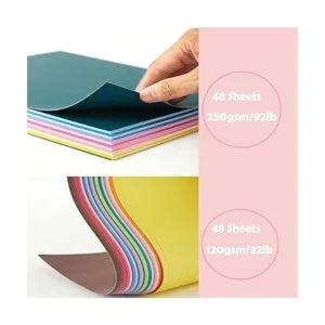 Livholic 96 hojas de papel de colores de espectro colores_3