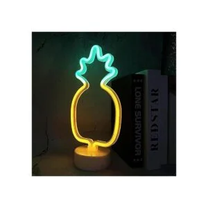 Attivolife Letrero de neón de piña lámpara LED en forma_3