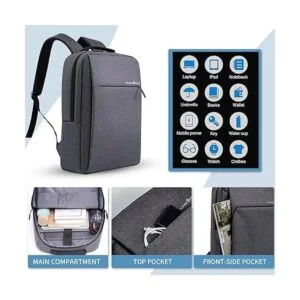 Mochila para laptop de 15.6 pulgadas delgada y duradera_4