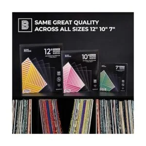 BIG FUDGE Paquete de 20 fundas exteriores de vinilo de 10_6