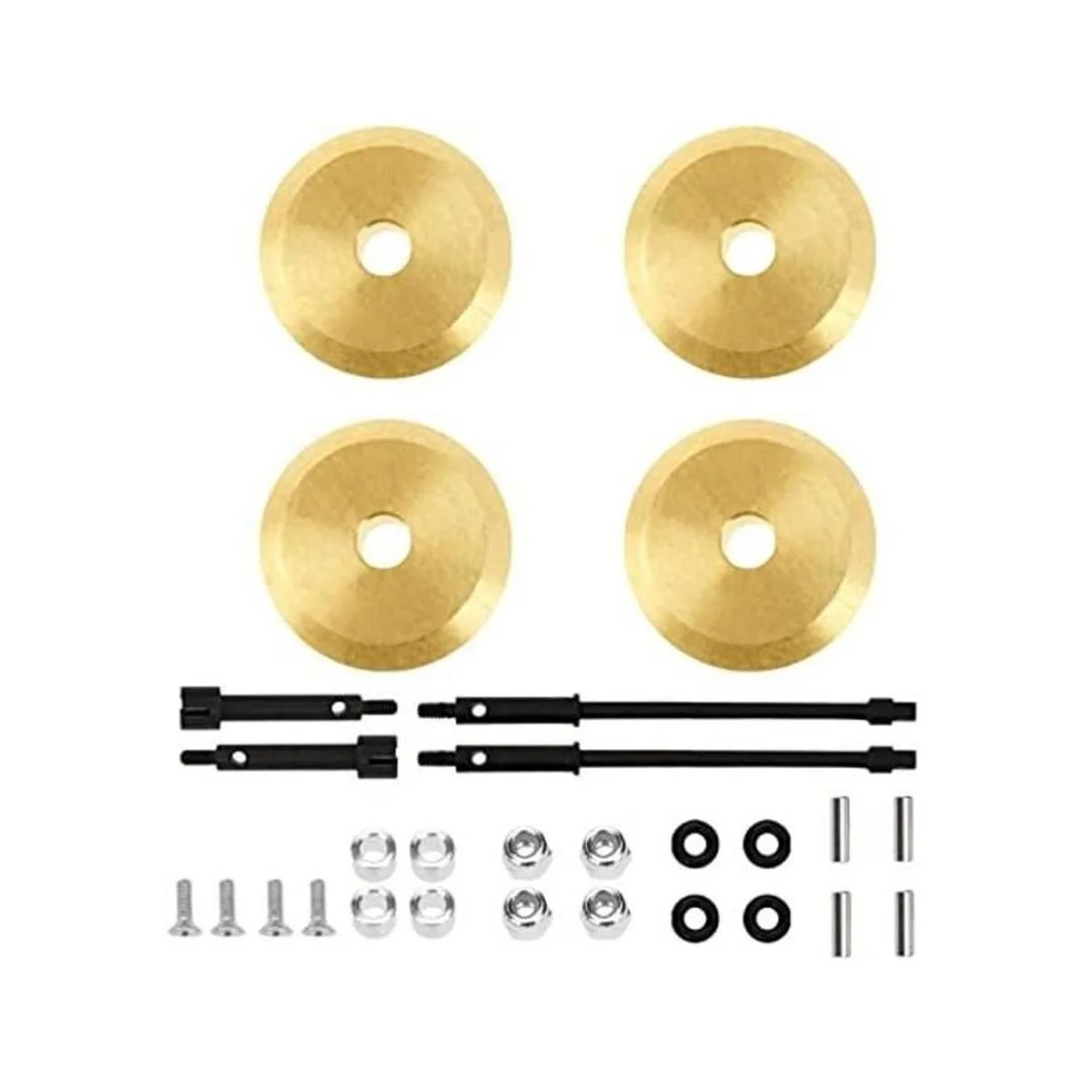 4 unidades Vgoohobby RC 0.157 in latón rueda Hub Knuckle_1