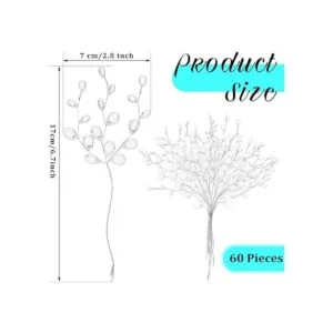 Jetec 60 ramos artificiales con cuentas acrílicas cuentas_2