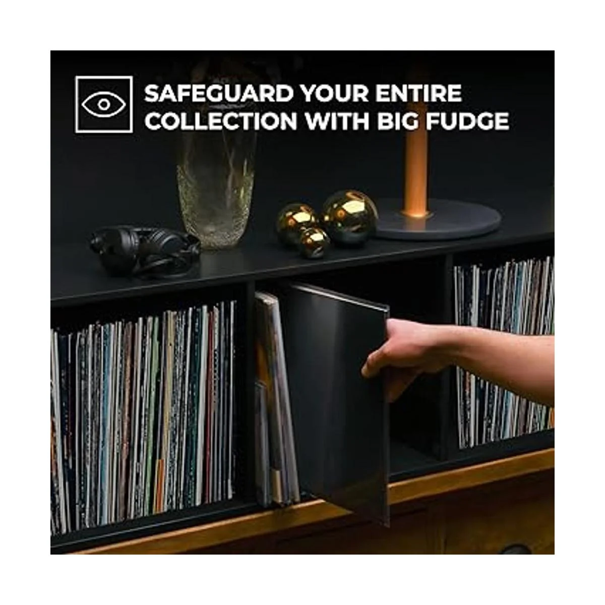 BIG FUDGE Paquete de 20 fundas exteriores de vinilo de 10_5