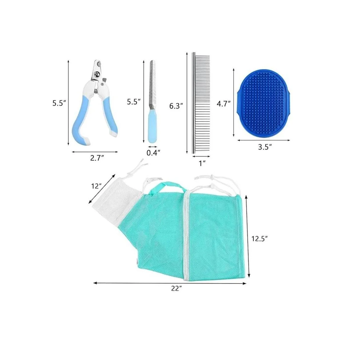 JULMELON Juego de 10 bolsas de lavado para gatos bolsa_2