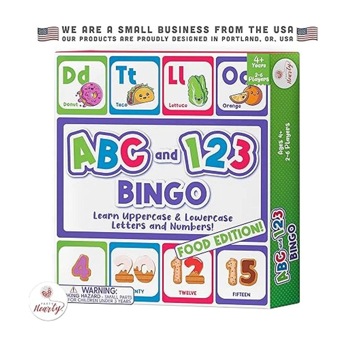 Party Hearty Juego de mesa del alfabeto y número ABC y_2