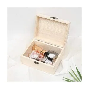 VIKOS Products Paquete de 2 cajas de madera sin pintar sin_6