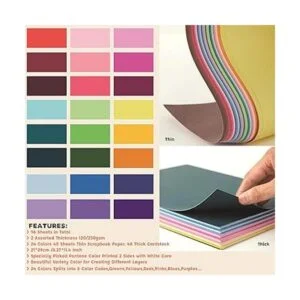 Livholic 96 hojas de papel de colores de espectro colores_2