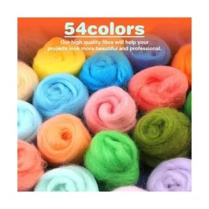 Hilo de lana de fibra de 54 colores hilo de lana de_3